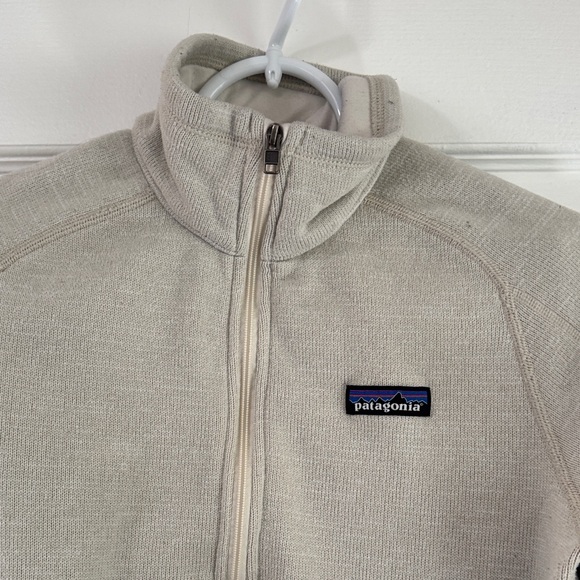 Patagonia Women’s Off White Quarter-Zip Better Sweater size Small - Picture 2 of 4